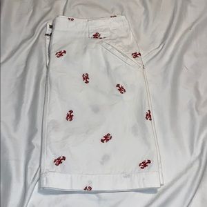 EUC J. Crew White LobsterJean Skirt